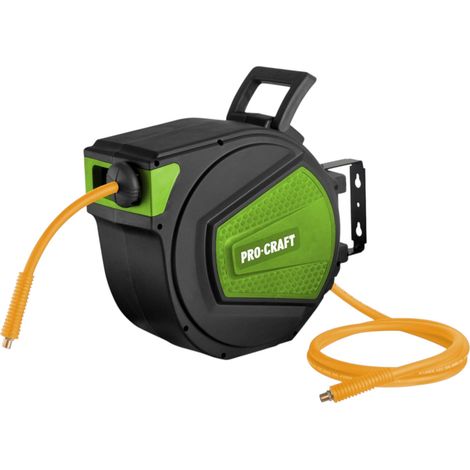 Procraft HK10 Enrouleur de tuyau d'air comprimé 10 bar automatique 10 m de tuyau (1/5)