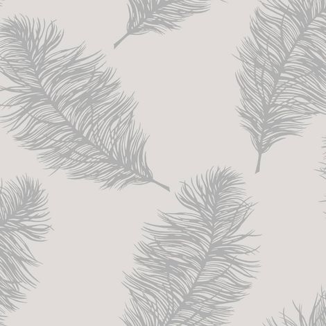 Wallpaper Fawning Feather Light Grey DUTCH WALLCOVERINGS (1/5)
