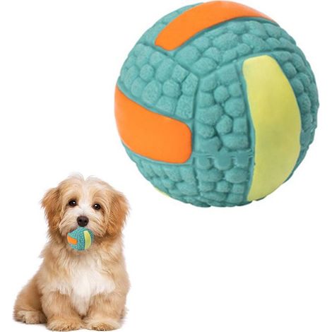 Balles en caoutchouc pour chiens de petite, moyenne et grande taille - Balles interactives flottantes et rebondissantes pour chiens à mâcher doux, idéales pour les sports aquatiques et les jeux de lan (1/4)