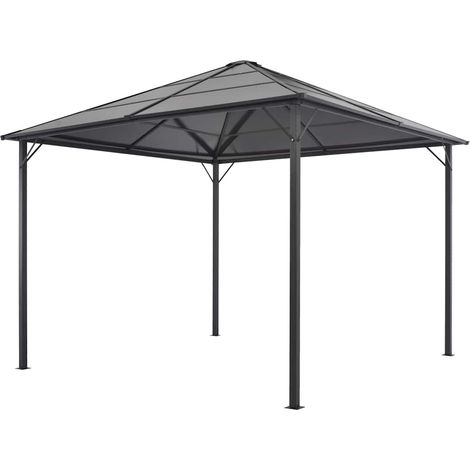 Tonnelle avec toit Aluminium 3x3 m Anthracite (1/5)
