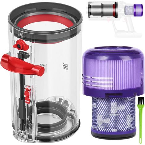 Poubelle Collecteur Réservoir pour Dyson V11 V15 SV14 SV17 Filtre Bac à Poussière Cuve Pièces Détachées Accessoires Conteneur Filtrante Rechange pour Dyson SV22 SV15 SV28 Accessoires Dust Bin (1/5)