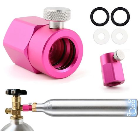 Adaptateur de Recharge CO2, Adaptateur de Transfert et Facile à Installer avec Soda Duo, Crystal 3.0, Gala, Art, Terra, E-Duo Quick Connect CO2, Adaptateur de Remplissage pour Bouteille de CO2 (1/5)