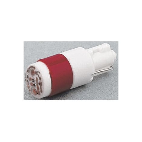 Voyant à LED Rouge, culot Wedge, 24V c.a. / V c.c. ( Prix pour 1 )