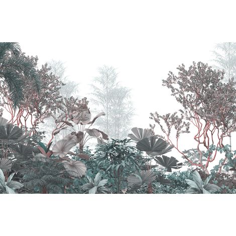 Papier peint panoramique - Forêt Tropicalle - 130 cm x 84 cm (1/2)