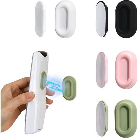 Supporto magnetico da parete per telecomandi 4 organizer autoadesivi in silicone per TV, ventilatori e altro, senza bisogno di forare. (1/5)