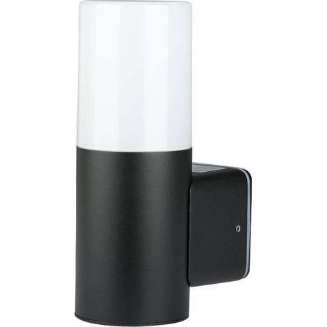 Lampada da parete per esterni faretto telecomando ALU lampada da giardino nera dimmerabile in un set di lampadine LED RGB