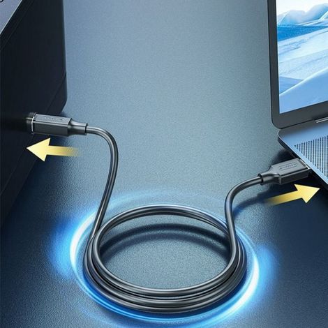 Câble d'imprimante USB 2.0 - Cuivre sans oxygène USB-B vers USB-A pour transfert de données rapide 2 m (1/4)