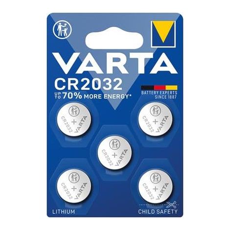 Varta CR2032 Batteria a Bottone Litio 3V 230 mAh Monouso Blister 5 pz (1/8)