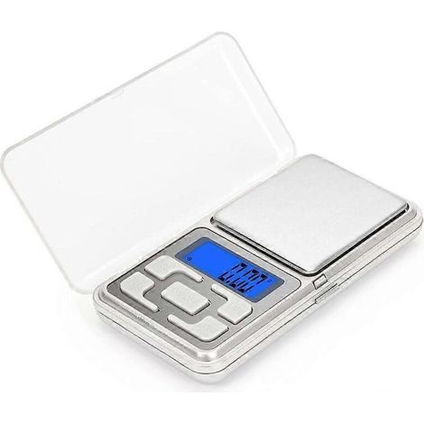 Balance de cuisine portable 500 g/0,01 g avec écran LCD rétroéclairé et fonction tare pour la cuisine, les voyages, le café, les médicaments [YJD]-AquaForge