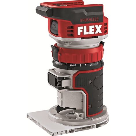Flex Akku Kantenfräse Oberfräse Fräse CER 18.0-EC C Solo 18V Absaughaube 531634