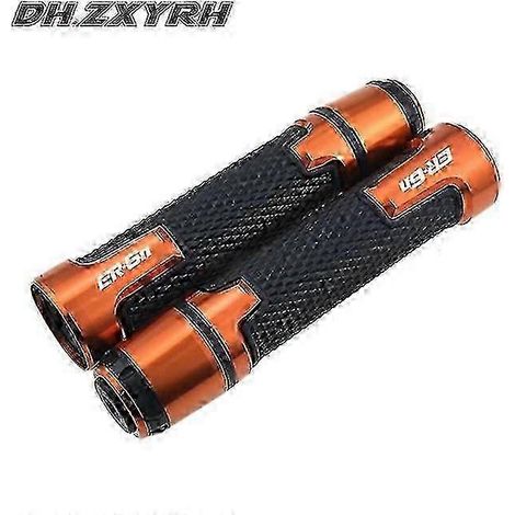 Poignées de guidon uniques en aluminium usiné CNC pour moto Kawasaki Ninja ER6N ER 6N ER-6N 2006 2007 2008 (Orange) (1/5)