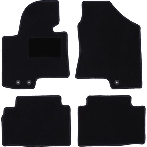 Tapis en velours noir pour SUV Hyundai ix35 (2009-2015)
