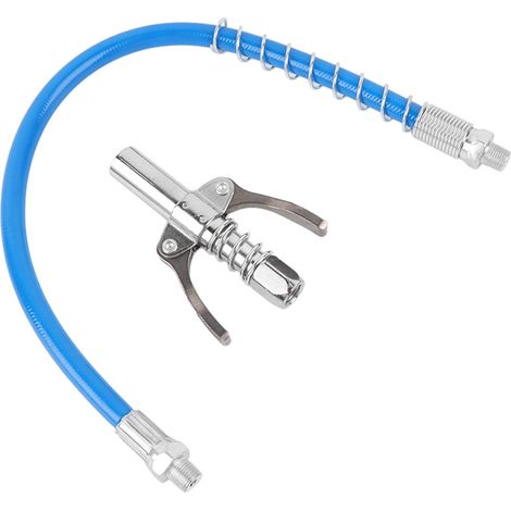 Raccord pour pistolet à graisse avec tuyau de 40 cm, verrouillage, embout de pistolet lubrifiant haute pression à double poignée