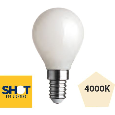 LAMPADINA LED SFERA FULL-LIGHT 4,5W E14 4000K 10 PZ (1/2)
