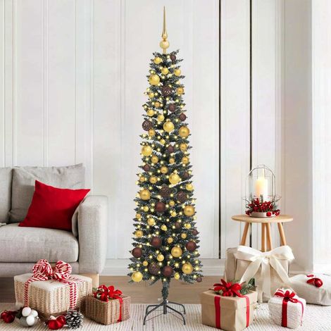Artificial Christmas Tree with 300 LEDs with Stand Green 180 cm vidaXL (1/5)