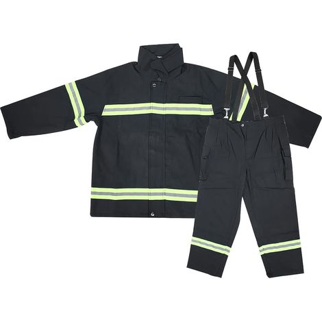 Costume de Travail Réflexive Anti-chaleur Ignifuge, Vêtements de Protection contre les Incendies, Salopette de Manteau Uniforme des Pompiers, adapté aux Combats en Incendie (1/5)