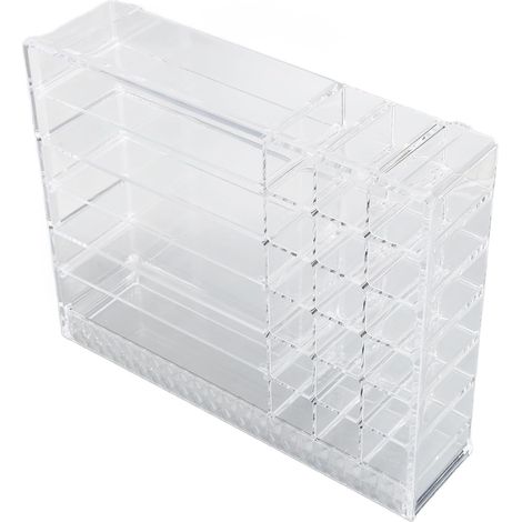 Présentoir à poudre de rouge à lèvres en diamant, étagère à maquillage transparente (1/5)