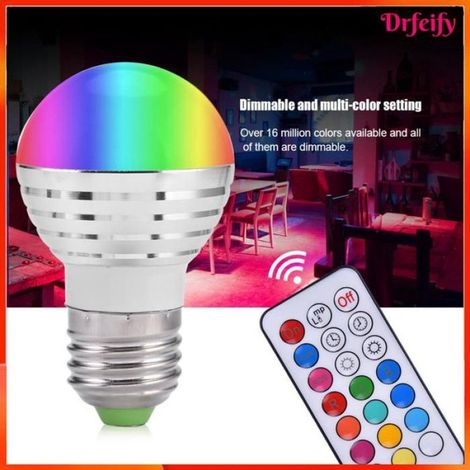 Lampadina LED decorativa - Candela RGB - E27 - 3W - Telecomando (1/5)