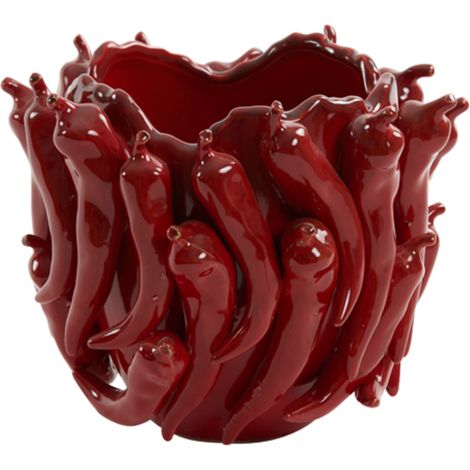 Vaso in ceramica PEPPER rosso di Light & Living – 25,5x24,5x20,5