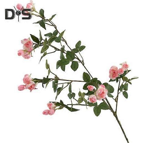 Rose artificielle à longue branche, couleurs vives et réalistes, ne se décolore pas, en soie synthétique, idéale pour la décoration intérieure.rose (1/5)
