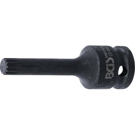 Douille à Embouts à Choc 75 mm - 12,5 mm (1/2), Denture Multiple Intérieure XZN - Précision et Robustesse - D-Work (1/5)