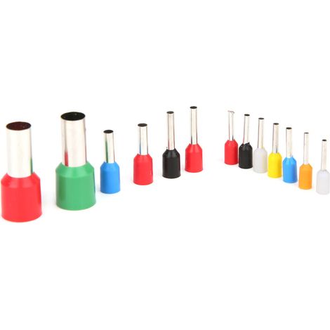 2120-teiliges Set elektrischer Steckverbinder E0508 - E16-12 VE Rohrtyp, vorisolierte Drahtklemmen (1/5)