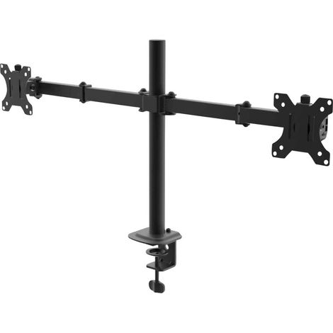 Supporto da scrivania per due monitor AK-MB-02, bracci VESA 75x75mm / 100x100mm 15-32" (1/2)