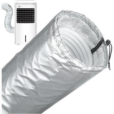Housse Pour Tuyau De Clim - Manchon Isolant Imperméable Lavable Portable,Enveloppe Isolante Pour Tuyau De Climatiseur Hiver extérieur intérieur fenêtre garage camping-car maison appartement (1/5)