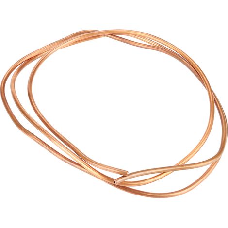Tube en cuivre souple T2 de 2 m, diamètre intérieur 4 mm, diamètre extérieur 5 mm, épaisseur 0,5 mm, pour la réfrigération (1/5)