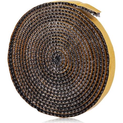 Joint de Cheminée Autocollant, 3mm x 1cm x 3m Joint Fibre Verre Plat Joint de Poêle à Bois Joint pour Insert de Cheminée pour Poêles de Cheminée, Résistant à la Chaleur 550 Degrés Celsius (1/5)
