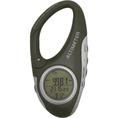 Barometer, Höhenmesser, Thermometer, Wettervorhersagemonitor für Klettern, Camping und Outdoor-Sport – multifunktional mit Hintergrundbeleuchtung (1/4)