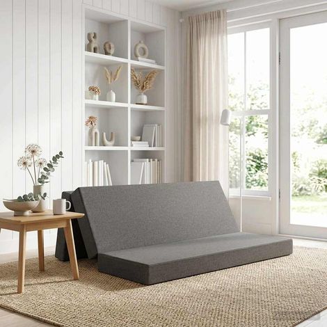 vidaXL Sofá Cama Plegable 180 x 67 x 45 cm Gris Claro (1/5)