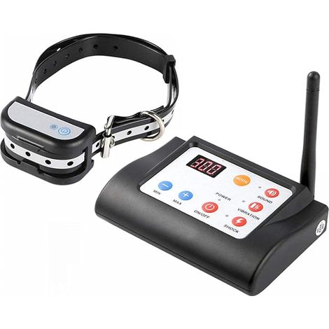 1pc clôture pour Chien sans Fil clôture électronique pour Animaux de Compagnie étanche avec Fonction de Son et de Choc 2 en 1 Collier d'entraînement de clôture pour Chien électrique (1/5)
