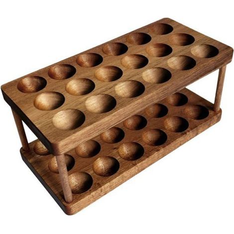 Boîte de rangement pour œufs  Porte-œufs de comptoir  Plateau à œufs double niveau (1/4)