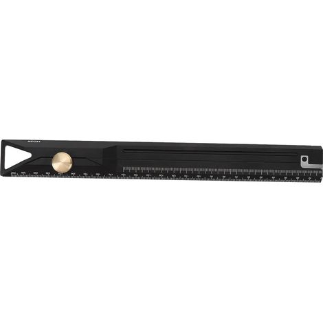25cm Aluminum Alloy Straight Ruler (1/5)