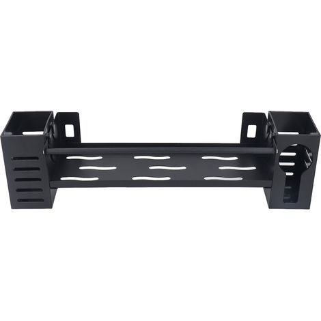 Étagère de rangement murale multifonctionnelle pour la maison, porte-épices de cuisine et porte-articles de toilette de salle de bain, 20 cm de diamètre, avec tube pour baguettes et tube pour cuillère (1/5)