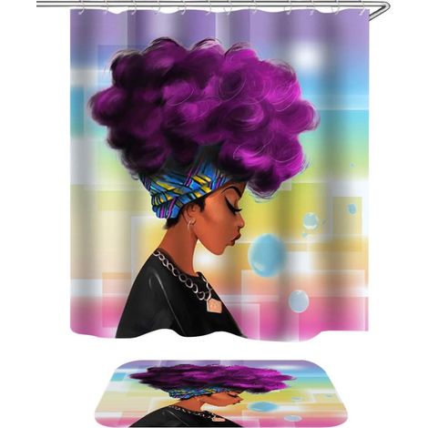 Creative Rideaux de Douche étanche résistant aux moisissures Moderne Mode Style 12 x Crochets Bague + 1 x Tapis Tapis Accessoires de Salle de Bain 180 x 180 cm de Douche Salle de Bain (1/5)