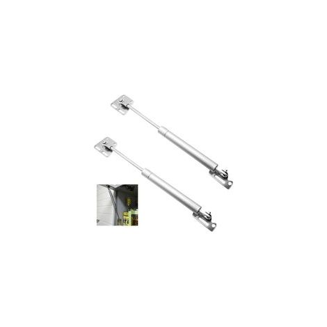 Ressort à gaz 2 pièces pour meubles – Amortisseur automatique 100N – Pour portes d'armoire et placards – Acier et aluminium