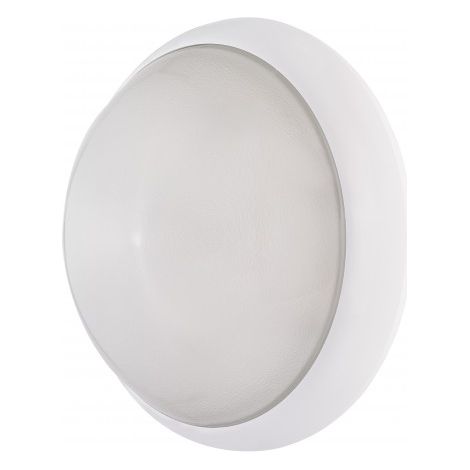 Hublot fluo 2X13W Ø 300mm blanc en verre avec lampes 4000K G24d-1 et ballast elec CL2 IK10 IP44 OPTION EBENOID 078804