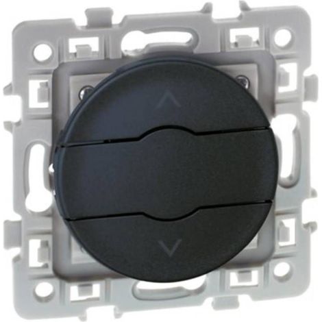 Interrupteur volets-roulants 3 boutons anthracite Square (60323)