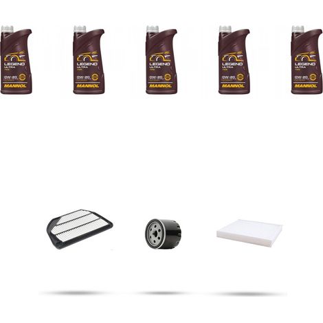 Kit tagliando 3 FILTRI e 5L OLIO compatibile con Suzuki Vitara II 1.4 Hybrid 95kw Dal 2019 (1/5)