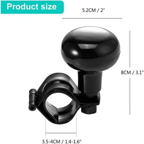 Bouton de Volant de Voiture, Bouton Volant Voiture Spinner,Spinner Poignée Boule pour Voiture, Boule De Vol MOUSTIQUAIRE DE CAMPING (1/4)