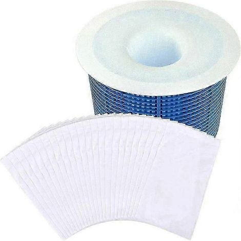 20 chaussettes de skimmer de piscine, filtres élastiques, filets de skimmer, chaussettes filtrantes pour panier de skimmer de piscine, chaussettes de skimmer pour piscines (1/5)