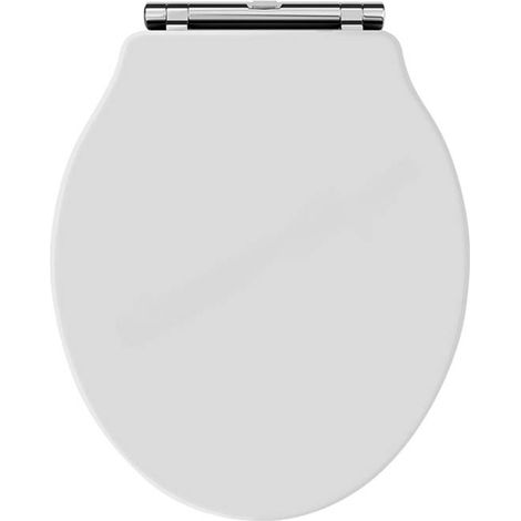 Bayswater Porchester Traditional Soft Close Toilet Seat - White (1/2)