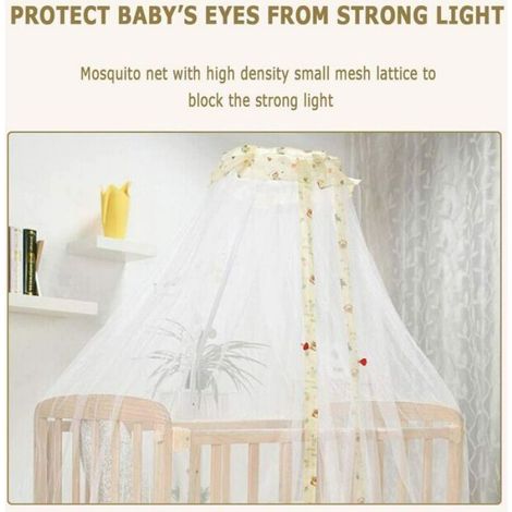 Moustiquaire bébé en polyester - - 160 cm hauteur - 420 cm circonférence - Respirant - Douce pour la peau (1/4)