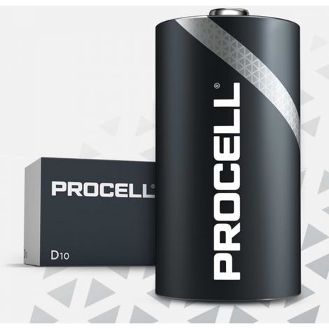 Boite de 10 piles D Duracell Procell MN1300 (1/3)