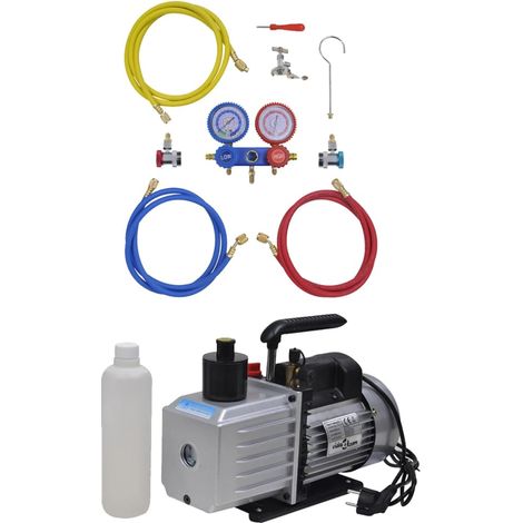 Vakuumpumpe 100 L/min 2-Wege-Verteiler-Manometer Klimaanlagen
