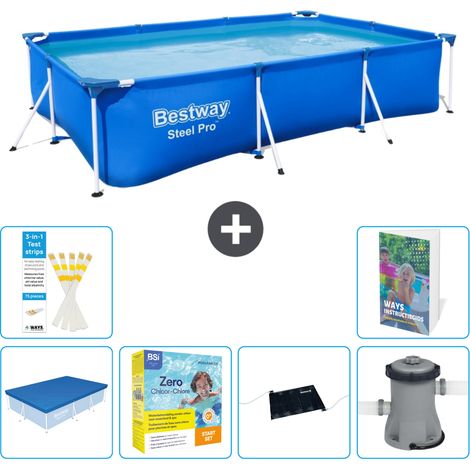Bestway Steel Pro Rechteckig - 300x201x66 cm - 7-teilig S60