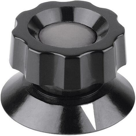 Tête de bouton rotatif Mentor 475.61 avec pointeur noir (Ø x H) 42 mm x 28 mm 1 pc(s) (1/4)