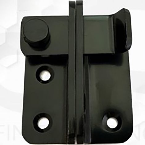 Verrou coulissant gauche noir en acier inoxydable, loquet de porte coulissante polyvalent antirouille pour fenêtre, armoire, tiroir (1/5)
